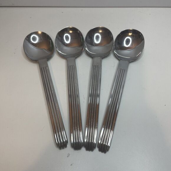 4 REED & BARTON *Hilton Head*  FLATWARE SILVERWARE Dinner Spoons - Picture 1 of 7